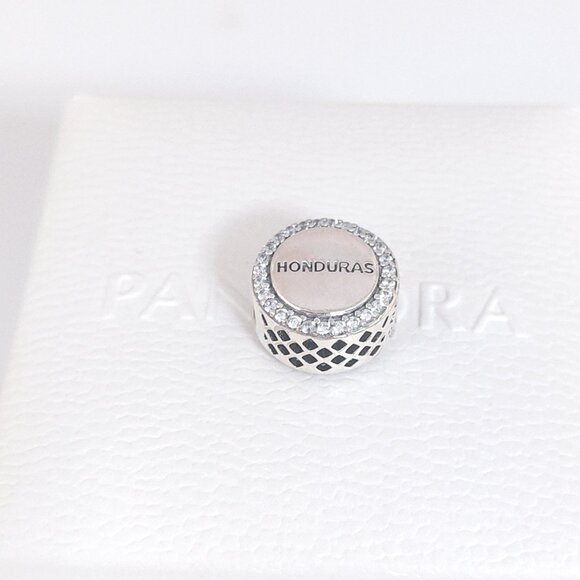 Pandora Honduras Flag Charm Bead Travel Vacation S925 Silver with box - Picture 5 of 6